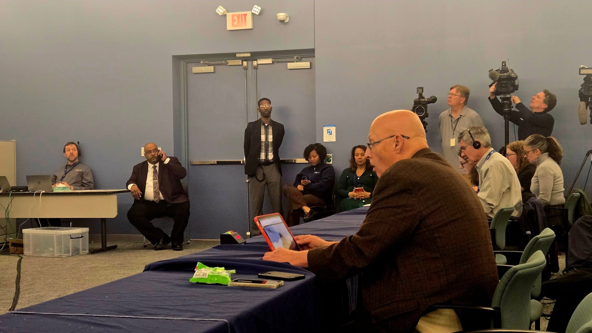 Board of Education meeting during which the Board escaped to Zoom rooms because of fierce opposition to the closure of 17 schools.