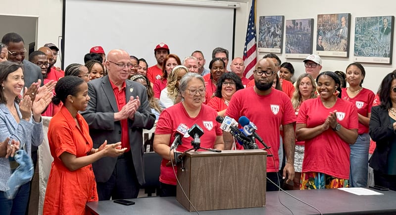 PFT members update the public on contract negotiations