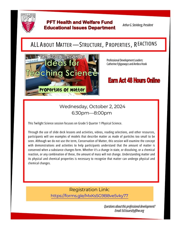 ALL ABOUT MATTER—STRUCTURE, PROPERTIES, REACTIONS