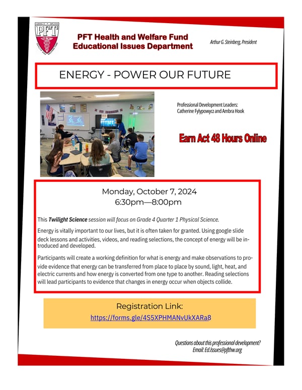 ENERGY—POWER OUR FUTURE
